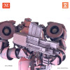 Cavico 1/35 III Humanoid Heavy Duty Machine End-production Type Oxide Red Plastic Model
