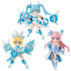 MegaHouse Desktop Singer Snow Miku Series 3Pack Box