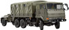 Aoshima Military Model Kit 1/35 3 1/2t truck (SKW-476) w /Outdoor cooker No. 1 (22-Kai) and 1t water tank trailer Plastic Model