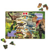 Tenyo MC60-758 Jigsaw Puzzle Illustrated Dinosaurs w/ Japanese Names (60 Pieces) Child Puzzle