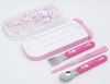 OSK Spoon, Fork, Chopsticks Trio Set Hello Kitty Cherry Blossoms