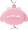 Sanrio Face Shaped Reel Keychain My Melody