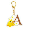 Pokemon Center Original Initial Acrylic Keychain 2 Pikachu 'A'