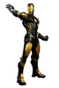 Kotobukiya MK158 ARTFX Iron Man (Black x Gold) PVC Figure 1/10 Scale