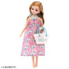 Takara Tomy Licca Doll LW-13 #Licca #Gingham Check & Flower Swimsuit Set