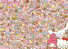 Beverly 66-221 Jigsaw Puzzle Sanrio Let's Look For Our Favorite Sanrio Characters (600 Pieces)