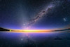 Yanoman 10-1419 Jigsaw Puzzle Milky Way at Dawn Reflected in the Mirror of the Sky (Uyuni Salt Flat) (1000 Pieces)