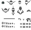 Bandai 30MM 1/144 Option Parts Set 7 (Customized Head B) Plastic Model