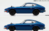Aoshima The Snap Kit 1/32 Nissan S30 Fairlady Z Custom Wheel (Metallic Blue) Plastic Model