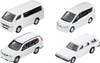 Tomytec The Car Collection Basic Set Select White (4 Cars) (N scale)