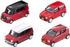 Tomytec The Car Collection Basic Set Select Red (4 Cars) (N scale)
