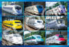 Epoch 26-806 Jigsaw Puzzle Bullet Trains Go Forth! (100 L-Pieces)