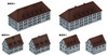 Pit-Road 1/700 European Buildings Plastic Model