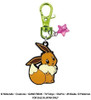 SK JAPAN Pokemon Glitter Metal Keychain Eevee (Female)