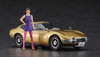 Hasegawa 1/24 Toyota 2000GT 'Gold' w/60's Girls Model Figure Plastic Model