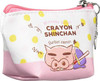 T's Factory Crayon Shin-chan Triangle Mini Pouch Graffiti Pink Polka Dot