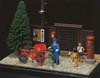 Arii 1/32 Nostalgic Showa Diorama Kit Postman Plastic Model