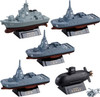 Kaiyodo miniQ Miniature Cube World Ship Deformed 6 JMSDF Vol.2 The Most Advanced Ships Edition 1 Box 6 Pcs
