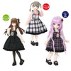 Azone PIC344-WHB1/12 Picco Neemo Girly Jumper Skirt Set (White x Black Checker)