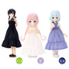 Azone PIC353-BLK 1/12 Picco Neemo Shirring Camisole One-piece Dress (Black)