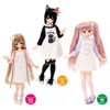 Azone POC511-BKW 1/6 Pure Neemo S Fluffy Animal Raglan One-piece Dress (Black x White)