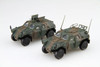Fujimi 1/72 JGSDF Light Armored Vehicle (Company Military Unit Car/Machine Gun Armored Vehicle) Set Plastic Model