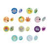 Pokemon Center Evolution Stone Embroidery Brooch Collection FULL BOX