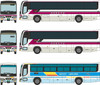 Tomytec Bus Collection Hankyu Bus Group Reorganization Anniversary 3 Bus Set (N scale)