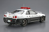 Aoshima The Patrol Car 1/24 No.1 NISSAN BNR34 SKYLINE GT-R Patrol Car '99 Plastic Model