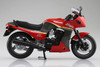 Aoshima SKYNET 1/12 Kawasaki GPz900R Red/Gray Finished Model