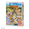 Tenyo D1000-092 Jigsaw Puzzle Disney Characters Sunny Garden (Calendar 2023) (1000 Pieces)