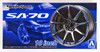 Aoshima Tuned Parts 1/24 Weds Sports SA-70 18inch Tire & Wheel Set
