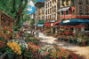 APPLEOne Jigsaw Puzzle 300-277 Sam Park Flower Market in Paris (300 Pieces)
