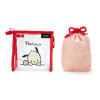 Sanrio Clear Pouch with Drawstring Bag Pochacco (Simple Design)