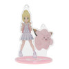 Pokemon Center Original Acrylic Stand Key Chain TRAINERS Salon!! - Clefairy