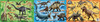 Apollo-sha Jigsaw Puzzle Jurassic World Dinosaur Encyclopedia Panorama Puzzle (18+24+32 Pieces)