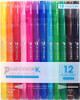 Tombow Play Color K Water Based Drawing Twin Marker Pens 12-Color Set