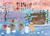Beverly 600-002 Jigsaw Puzzle Snow Winter Rabbits (600 Pieces)