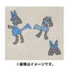 Pokemon Center Original irodo Fabric Transfer Sticker - Riolu Lucario