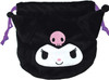 T's Factory Sanrio Double Side Drawstring Bag Kuromi & Baku
