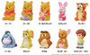 Ensky Winnie the Pooh Sofubi Puppet Mascot Collection 10pcs Box