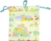 T's Factory Sumikko Gurashi Drawstring Bag with Inner Pocket Let's Play with Minikko