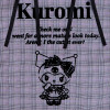 Sanrio Tote bag Kuromi (Midnight Melocro)