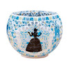 Yanoman 2201-61 3D LED Lamp Shade Puzzle Disney Cinderella Glass Mosaic Pattern (80 Pieces)