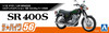 Aoshima Bike 1/12 YAMAHA 1JR SR400S Limited Edition 95  w/Custom Parts Plastic Model