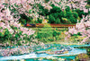 Beverly 300-007 Jigsaw Puzzle Hozukyo Gorge with Cherry Blossoms (300 Pieces)