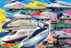 Beverly 80-037 Jigsaw Puzzle Plarail Trains Taking Off (80 L-Pieces)