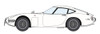 Hasegawa 1/24 Toyota 2000GT Wire Wheel Plastic Model