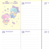Sanrio B6 Diary 2023 (Block Type) Little Twin Stars