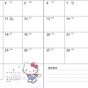 Sanrio B6 Schedule Planner 2023 Hello Kitty